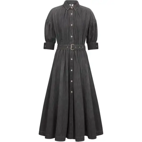 DIOR FW24 Short Sleeved Dress Women's Black