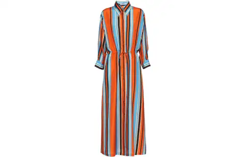 PRADA SS22 Long Sleeved Dress Women's Multicolor