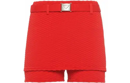 PRADA Casual Shorts Women's Red Moderate