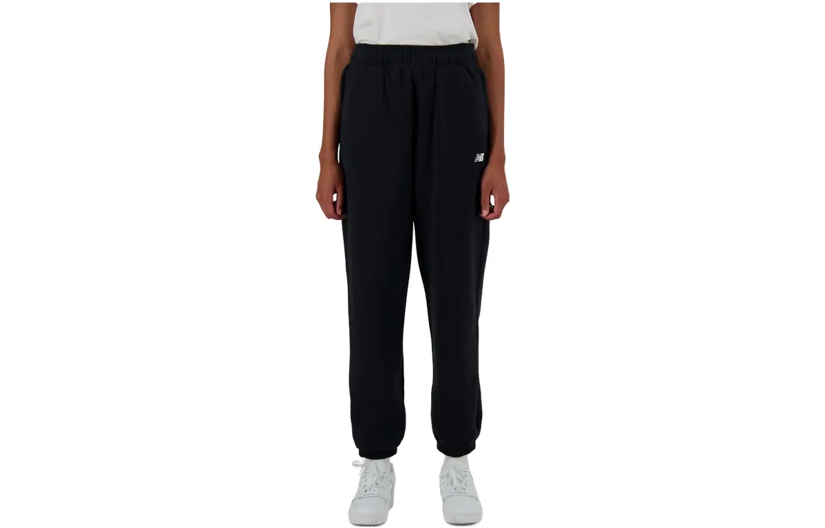 New Balance Sport Essentials Fleece Jogger Knitted Sweatpants Women's Black
