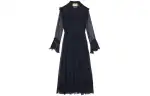 GUCCI Long Sleeved Dresses Women's Blue Other