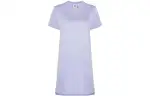 KENZO Short Sleeved Dresses Women's Purple Crew Neck Moderate Mid Length