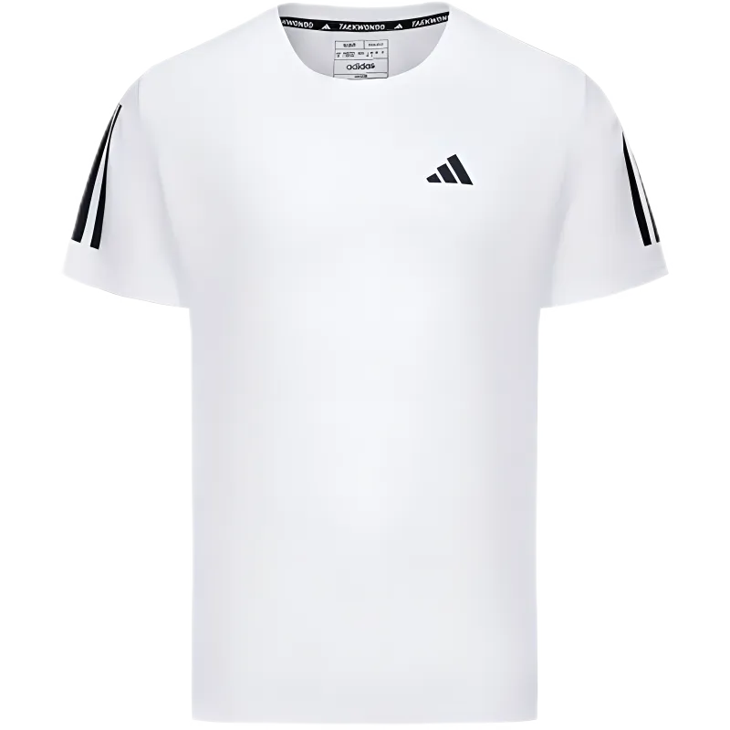 Adidas 3 Stripes Short Sleeved T Shirts Men's White
