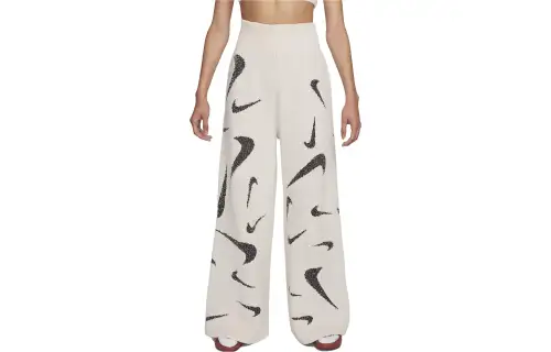 Nike Sportswear Phoenix Cozy Bouclé Wide-Leg Knit Pants Beige
