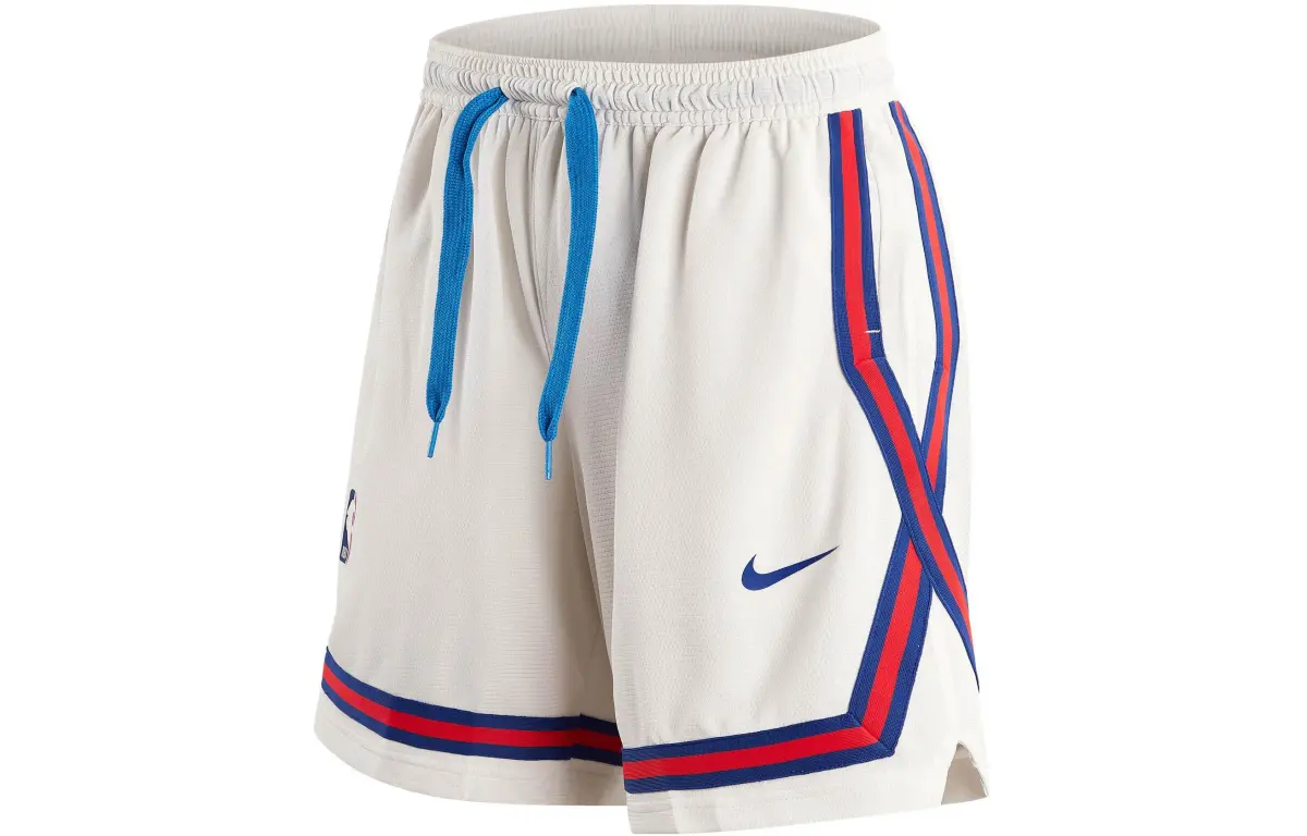 Nike FW22 Dri-Fit Women'ss Striped Logo Drawstring Shorts White
