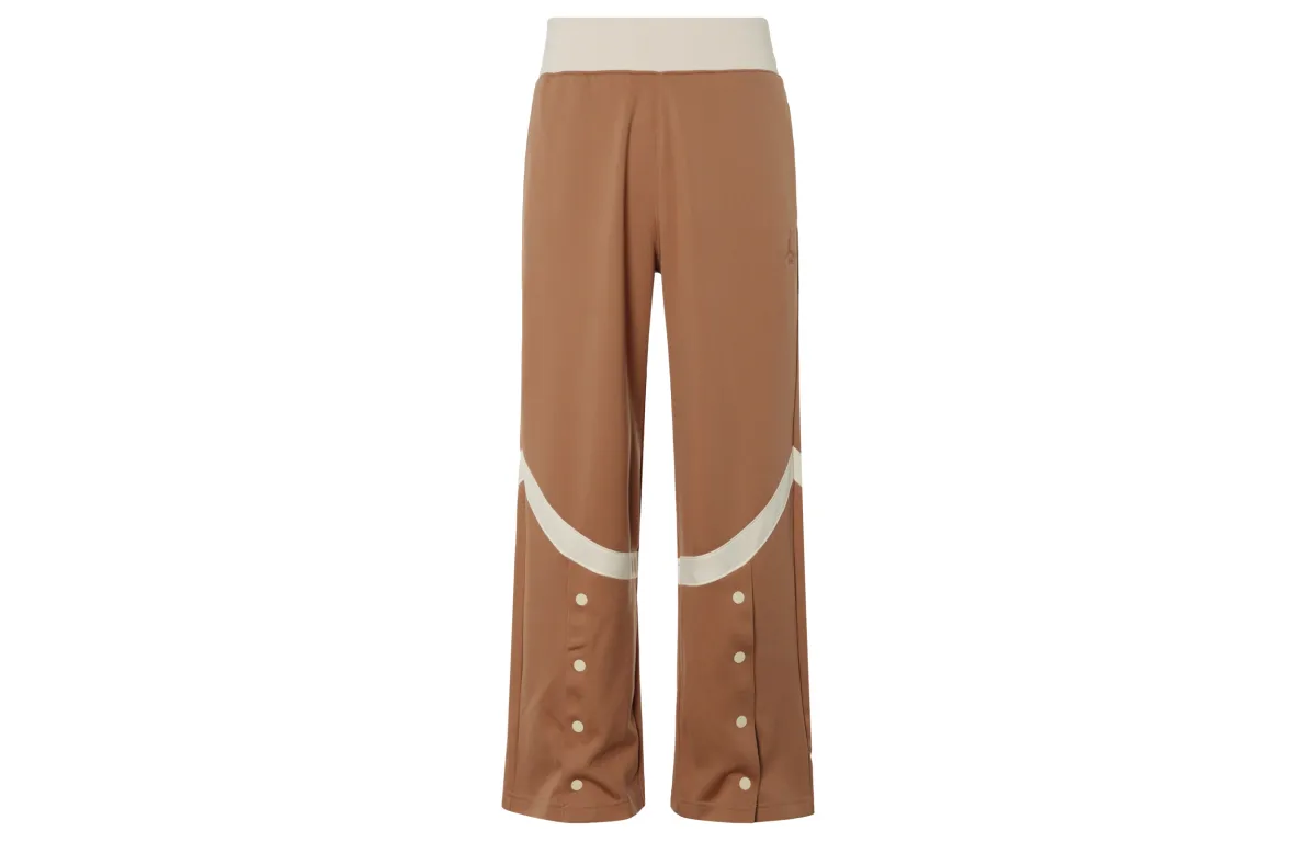Jordan Knitted Sweatpants Women's Orange Moderate Bootcut Pants
