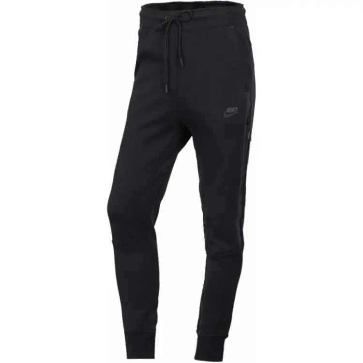 Nike Knitted Sweatpants Women's Black Moderate Slim Fit Pants