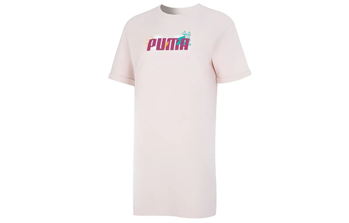 PUMA Short Sleeved Dress Women's Iceland Pink