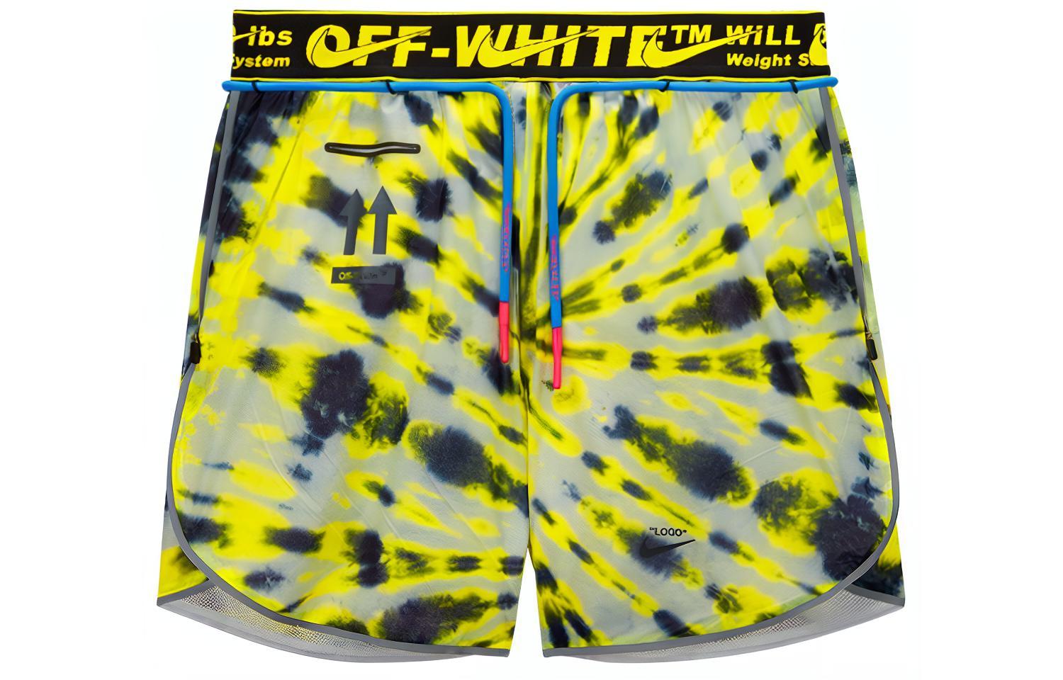 Женские шорты Nike x OFF-WHITE (ярко-желтые)