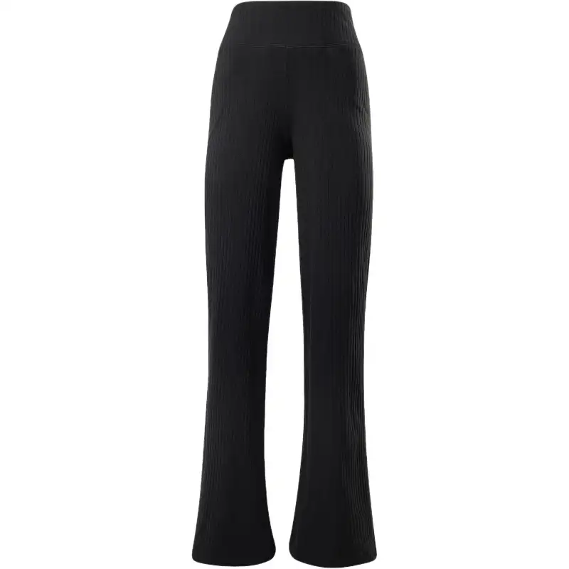 Reebok Yoga Cotton Rib Pants Casual Pants Women's Black