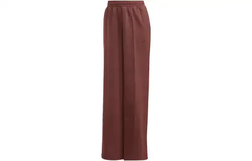 Adidas Originals ESSENTIALS Knitted Sweatpants Women's Contour Brown Moderate Wide Leg Pants