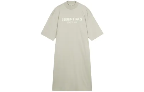 Fear Of God Essentials Short Sleeved Dress Women's Smoke Gray