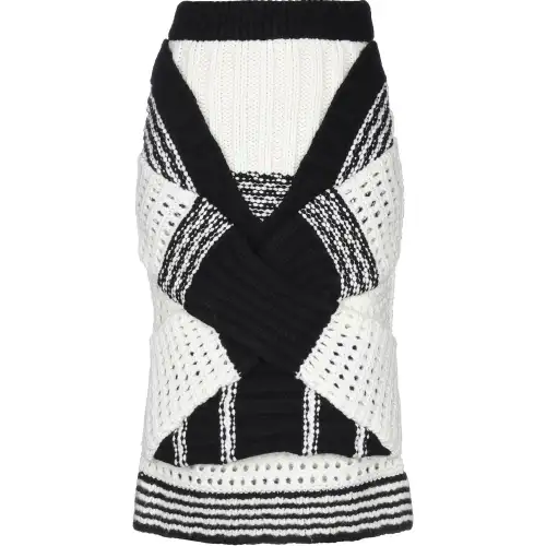 Burberry Knit Long Skirt Women's White