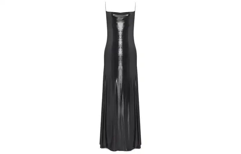 SAINT LAURENT Slip Dress Women's Black