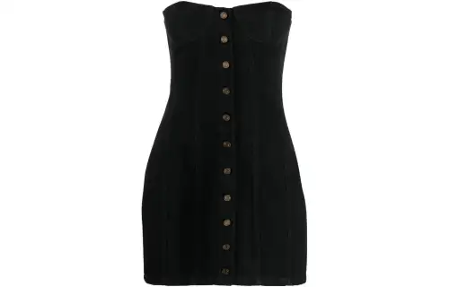SAINT LAURENT SS22 Sleeveless Dress Women's Black