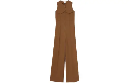Burberry Jumpsuits Women's Warm Peach Moderate Jumpsuit