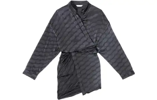 Balenciaga Bb Monogram wrap dress