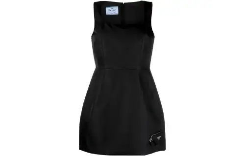 PRADA Re Nylon Triangle logo Minidress