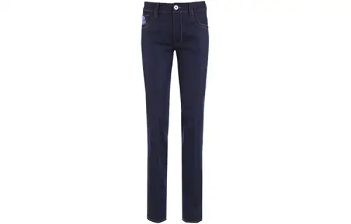PRADA Jeans Women's Dark Blue Moderate Straight Fit Pants