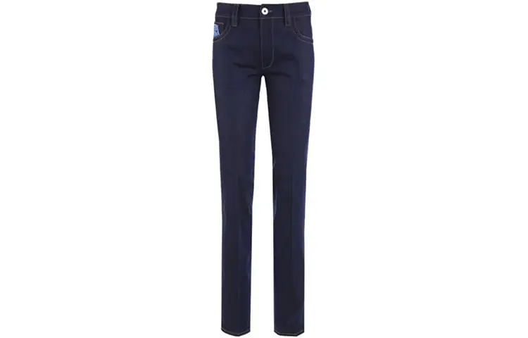 PRADA Jeans Women's Dark Blue Moderate Straight Fit Pants