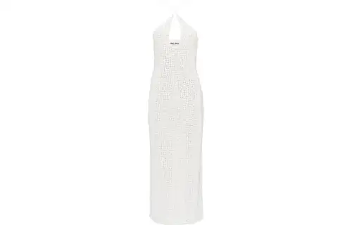 MIU MIU Sleeveless Dresses Women's White Moderate Long