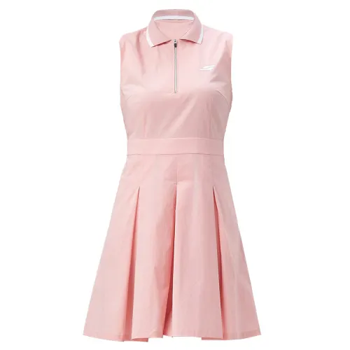 Skechers Sleeveless Dresses Women's Polo Collar Moderate Long