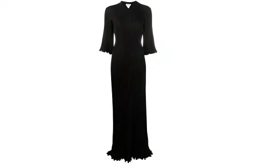 Bottega Veneta Long Sleeved Dress Women's Black