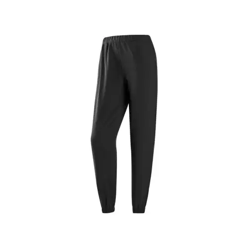 Skechers Knitted Sweatpants Women's Carbon Black Moderate Cuffed Pants