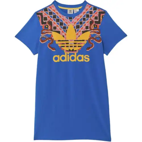Adidas Originals x FARM Rio FW24 Short Sleeved Dress Women's Blue