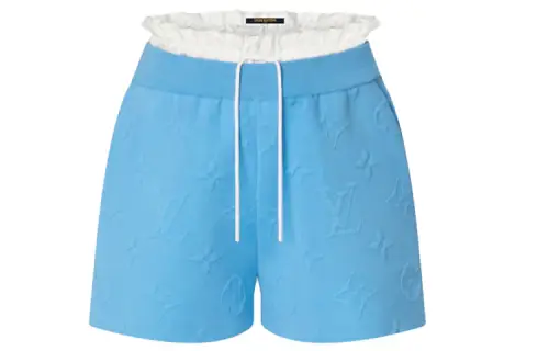 LOUIS VUITTON 1A9O4T 3D Monogram Trompe L'Oeil Mini Shorts