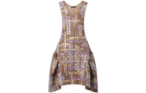 LOUIS VUITTON Sleeveless Dress Women's Brown