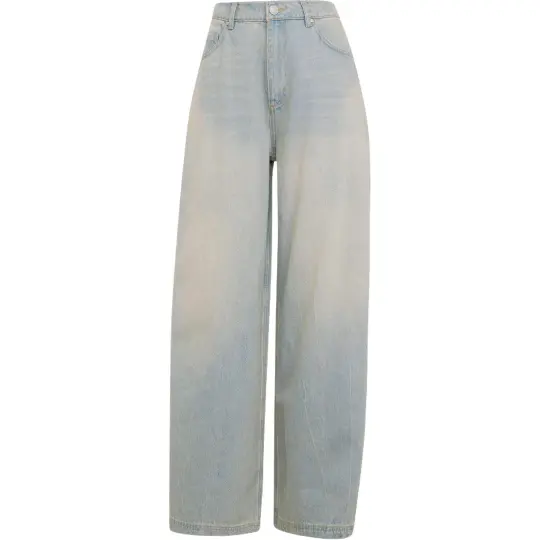 Adidas zip-detail wide-leg jeans