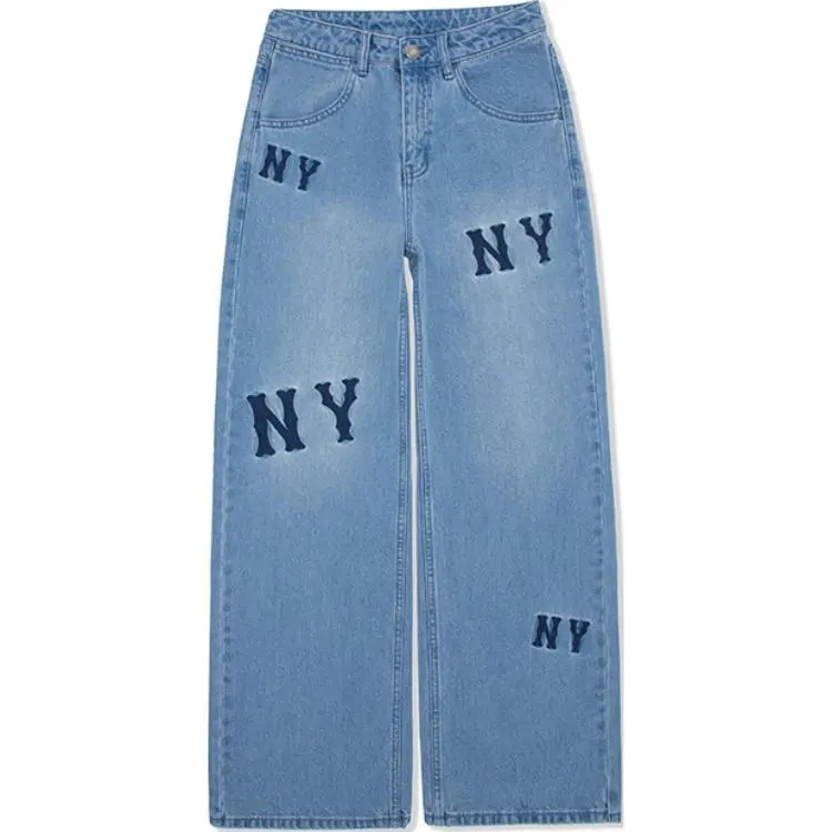 MLB New York Yankees Monogram Jeans Women's Light Blue