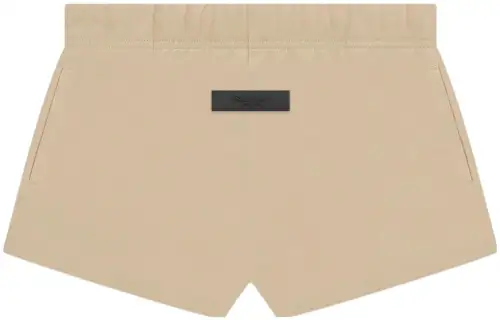 Fear of God Essentials Drop2 SS23 Womens Cotton Dock Short Sand letter label loose side pocket sports casual shorts for women