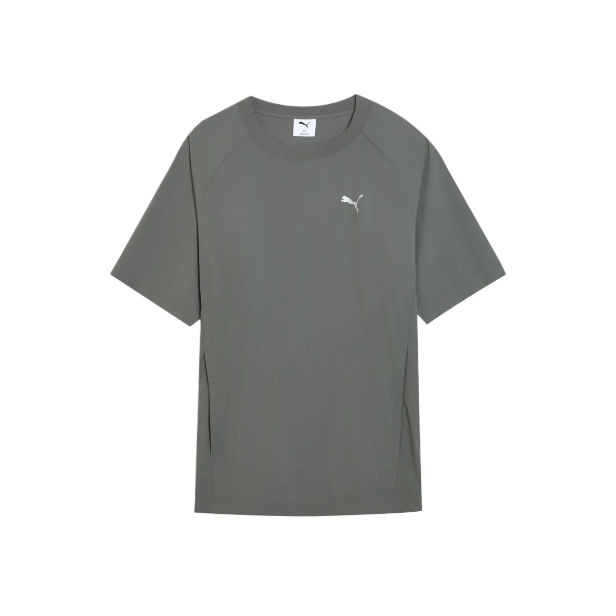PUMA ESS ELEVATEDWOVEN T Shirt Unisex Gray