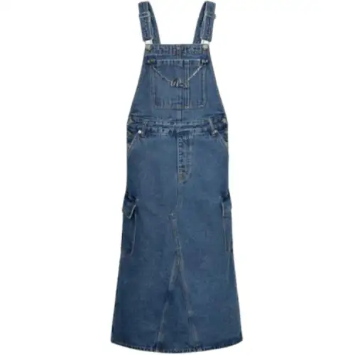 EVISU SS24 Denim Long Skirt Women's Denim Blue