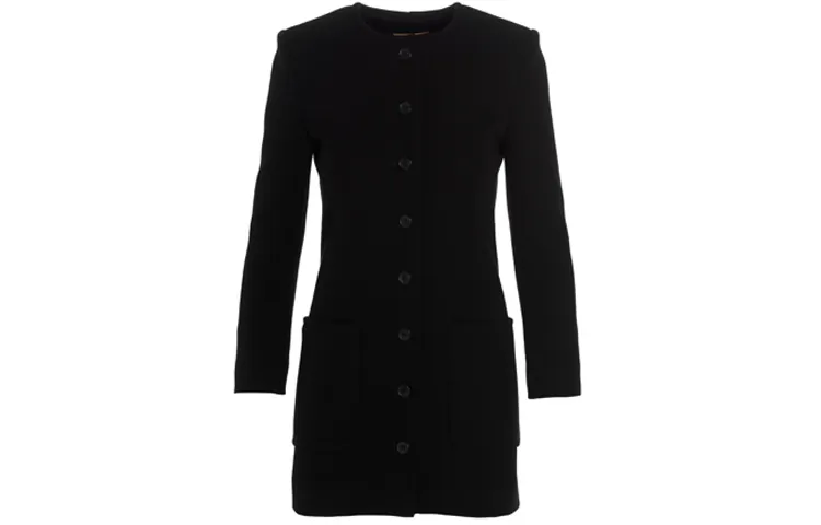 SAINT LAURENT Collarless Buttoned Jacket