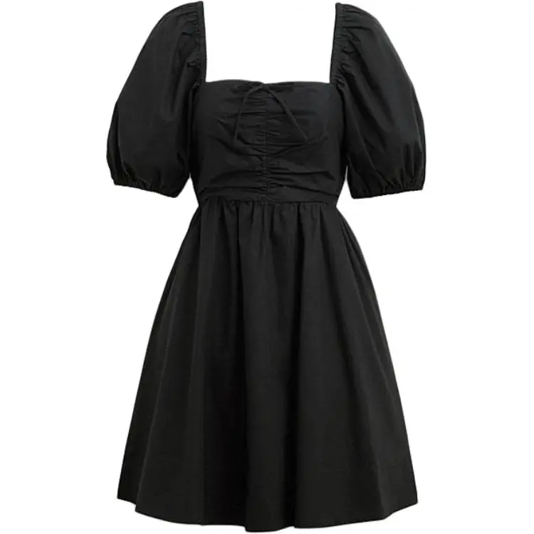COACH SS24 Short Sleeved Dress Women's Black