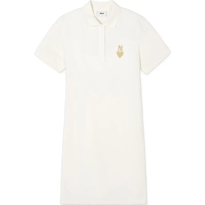MLB Short Sleeved Dress Women's Cream White