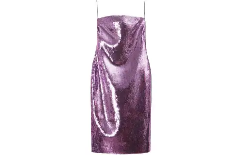 LOEWE Slip Dresses Women's Blue Purple Boat Neck Moderate