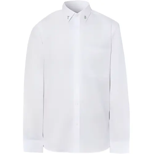 Burberry Shirts Men's White Lapel Moderate Other