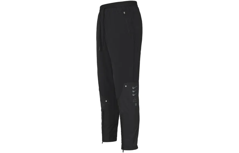 Nike Knitted Sweatpants Women's Black Moderate Straight Fit Pants