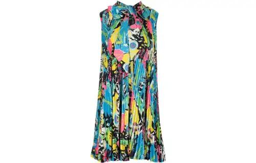 Balenciaga Sleeveless Dress Women's Multicolor