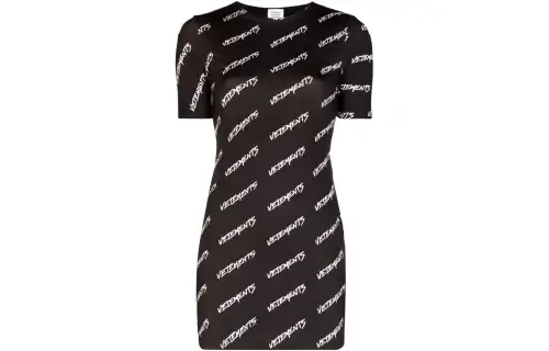 Vetements Short Sleeved Dresses Women's Black Other