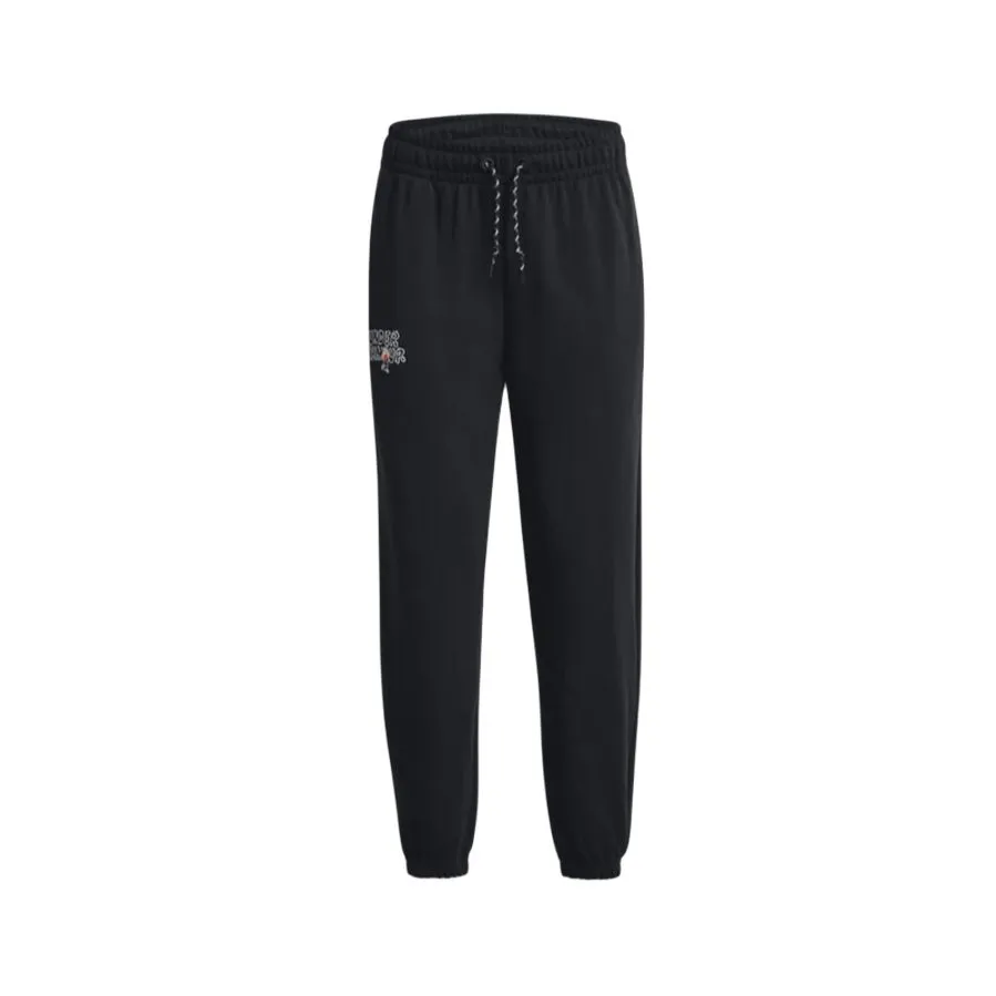 Under Armour Knitted Sweatpants Women's Black Moderate Cuffed Pants