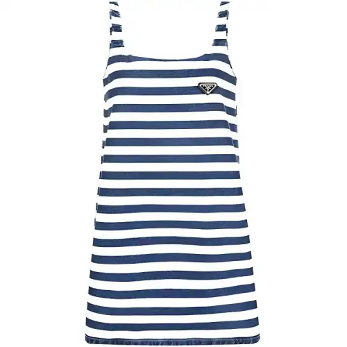 PRADA SS22 Sleeveless Dress Women's Blue