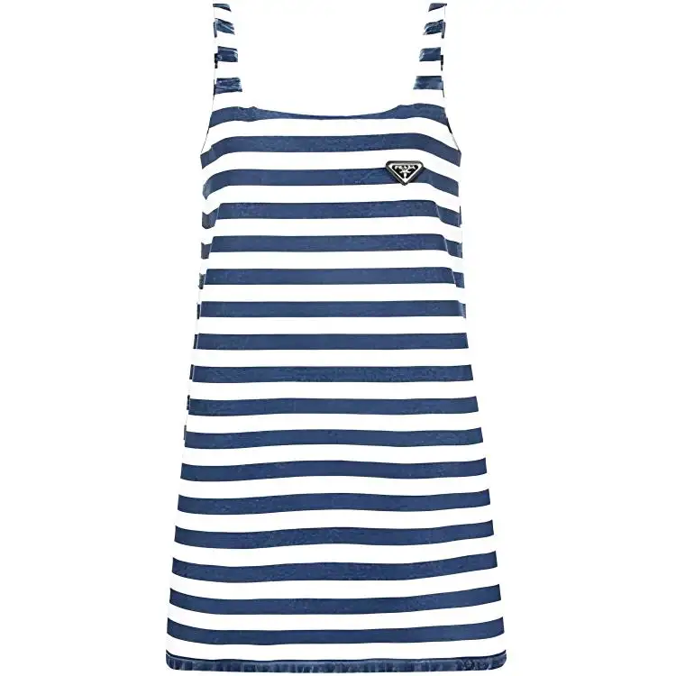 PRADA SS22 Sleeveless Dress Women's Blue