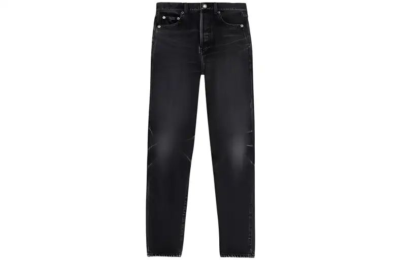 SAINT LAURENT FW21 Slim Fit Jeans Women's Black