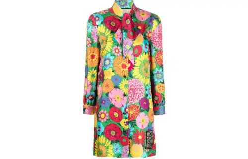 GUCCI SS21 Long Sleeved Dress Women's Red