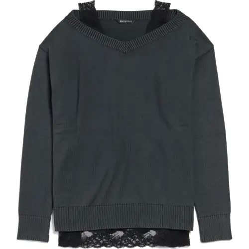 Balenciaga Long Sleeved Dress Regular Women's Black